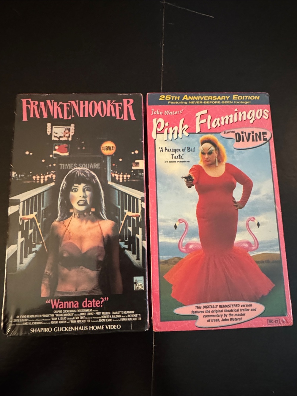 FRANKENHOOKER & Pink Flamingos 🦩~ Unopened ~ Sealed VHS 📼! 2 Rare Cult Movies 💫